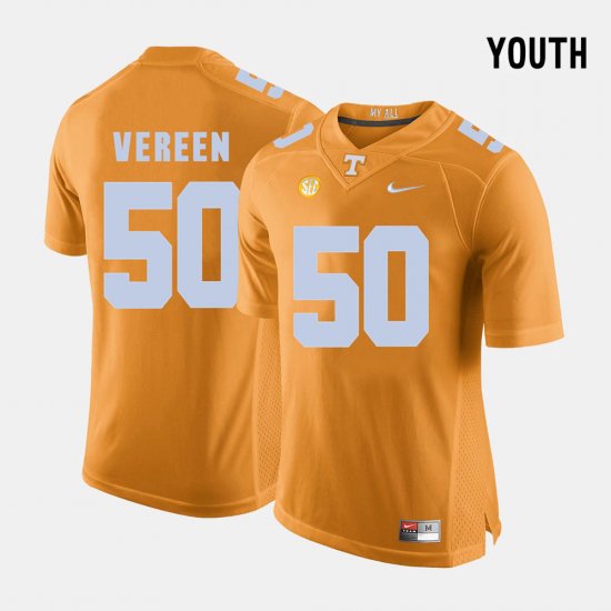 #50 Corey Vereen College Football UT Youth Orange Jersey 170689-571