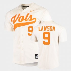 #9 Cortland Lawson College Baseball Vols 2022 Replica Men White Jersey 837266-975