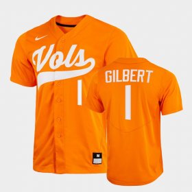 #1 Drew Gilbert College Baseball Tennessee Vols 2022 Home Men Orange Jersey 882828-275