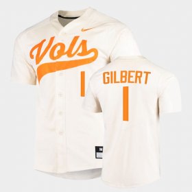 #1 Drew Gilbert College Baseball UT 2022 Replica Mens White Jersey 111288-986