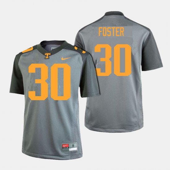 #30 Holden Foster College Football UT Mens Gray Jersey 150522-704