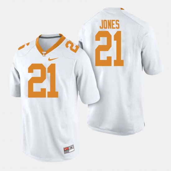 #21 Jacquez Jones College Football Tennessee Volunteers Men White Jersey 927951-885