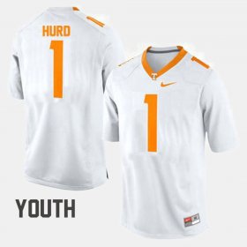 #1 Jalen Hurd College Football UT Youth White Jersey 976101-944