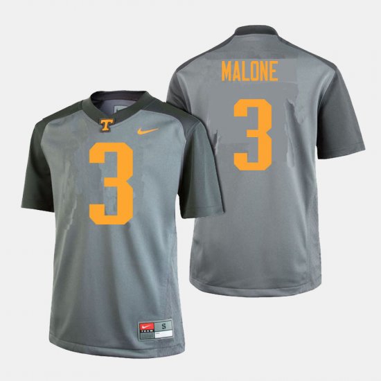 #3 Josh Malone College Football Vols Men\'s Gray Jersey 214250-215