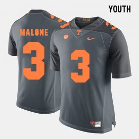 #3 Josh Malone College Football Tennessee Youth Grey Jersey 141008-489