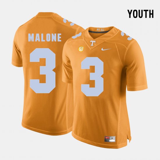 #3 Josh Malone College Football Vols Youth Orange Jersey 556954-696