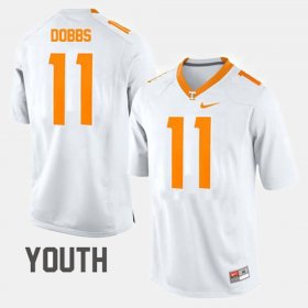 #11 Joshua Dobbs College Football UT Youth White Jersey 774164-823