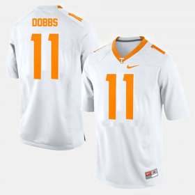 #11 Joshua Dobbs College Football Tennessee Vols Men White Jersey 825955-282