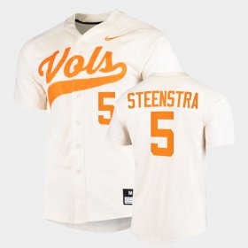 #5 Logan Steenstra College Baseball UT 2022 Replica Men White Jersey 598700-916