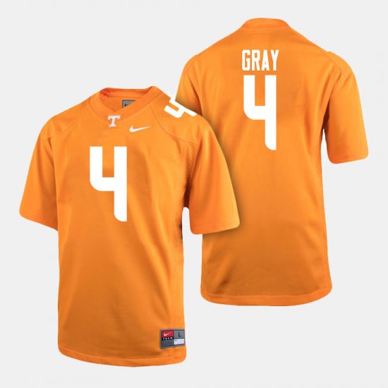 #4 Maleik Gray College Football Tennessee Volunteers Mens Orange Jersey 716797-546