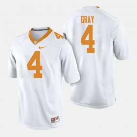 #4 Maleik Gray College Football Tennessee Mens White Jersey 611289-553