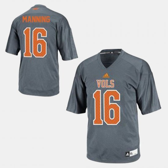 #16 Peyton Manning College Football Tennessee Youth Gray Jersey 754245-151