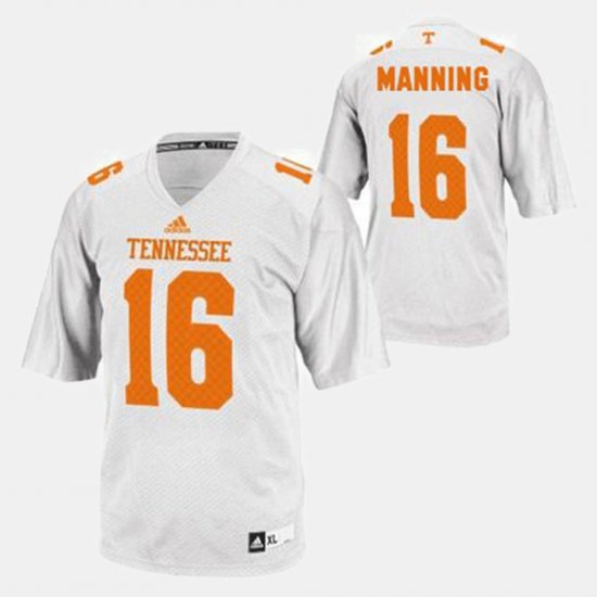 #16 Peyton Manning College Football Vols Men\'s White Jersey 897894-684