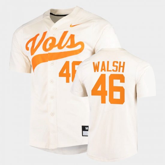 #46 Redmond Walsh College Baseball Tennessee Vols 2022 Replica Mens White Jersey 188495-216