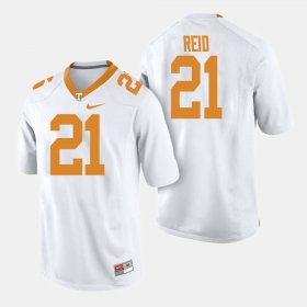 #21 Shanon Reid College Football Tennessee Men White Jersey 550895-243