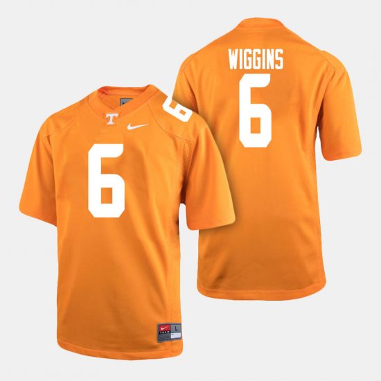 #6 Shaq Wiggins College Football Tennessee Volunteers Men\'s Orange Jersey 446494-517