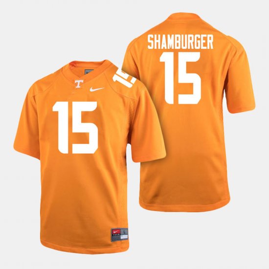 #15 Shawn Shamburger College Football Tennessee Vols Men\'s Orange Jersey 253730-277