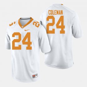 #24 Trey Coleman College Football UT Men White Jersey 761207-408