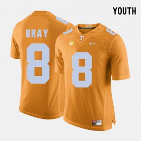 #8 Tyler Bray College Football Tennessee Youth Orange Jersey 652382-367