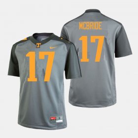 #17 Will McBride College Football Tennessee Vols Men Gray Jersey 170583-918