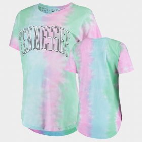 Tie Dye Tennessee Vols Bay Womens Rainbow T-Shirt 802392-124 Tie Dye Tennessee Vols Bay Womens Rainbow T-Shirt 802392-124