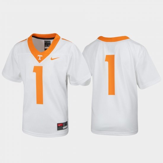 #1 Untouchable Tennessee Football Youth White Jersey 230702-494